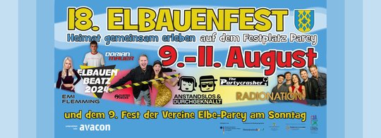 Titelbild: 18. Elbauenfest vom 9. bis 11. August 2024