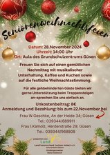 Titelbild zur Veranstaltung Seniorenweihnachtsfeier