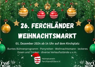 Titelbild zur Veranstaltung Weihnachtsmarkt Ferchland